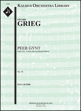 Peer Gynt Suite No. 1 Orchestra sheet music cover